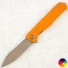 Нож Petrified Fish Forward, D2, Satin, G10 Orange Handle, PF818OS